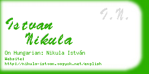 istvan nikula business card